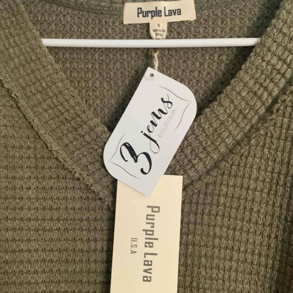 Woman’s v neck knit sweater